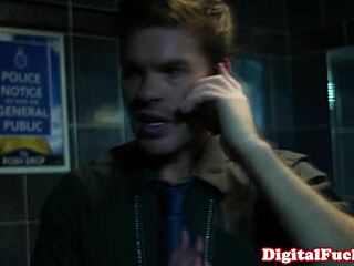 Blonde big tited babe getting throat slammed in full movie roleplay. Mature milf blows hard.