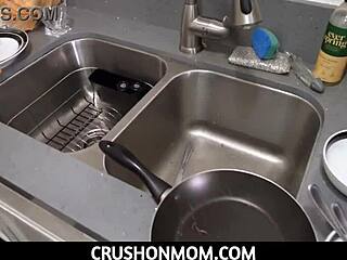 Hey, check this big-boobed blonde stepmom London River rewarding her stepson! 😍