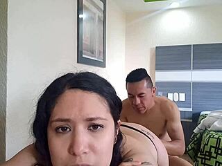 New Second Date with My Bull in Homemade Mexican Latina Doggystyle.