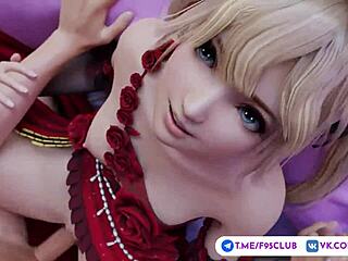 Хентай с Marie Rose показывает милую азиатскую аниме-страсть в грубых деталях