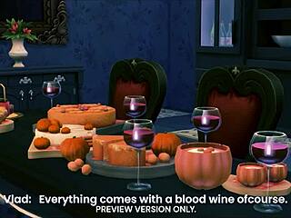 Masquerade night in 3d hentai, preview version with gangbang action