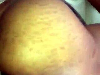 horny slut rides a strange little 18+ dick doggystyle, tits bouncing 😈