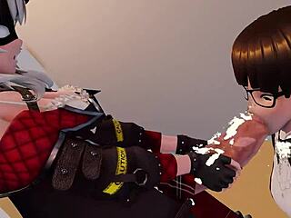 شوف، بنت فوتا شقية تنحني في كرتون ثلاثي الأبعاد الحلقة 1!