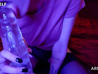 Parents Gone! Fun With Dildo - Arinafox!