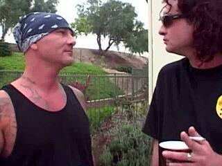 Naughty blonde offers her perfect ass to two men for the magazine cover, leading to intense double penetration