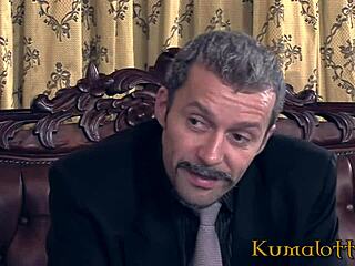 Brunette endures double penetration and rough anal