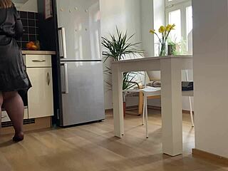 my mother in laws hot pussy got drilled in kitchen