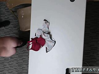 Petite teen 18+ in uniform gives it up to police officer in office after denying charge.