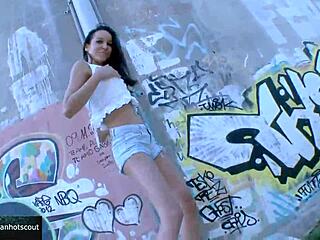 Wonderful Brunette Girl Enjoys Outdoor Exploration