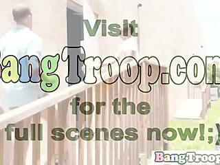 Bang Troop Scene with Military Handjobs