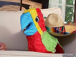 latina teen's first blowjob in parking lot.