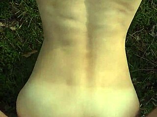 perfect body babe takes outdoor anal cum load in tight ass