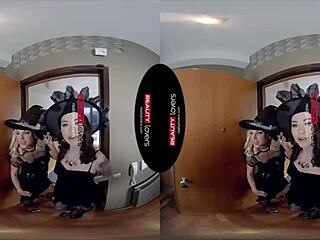 Bitchy Halloween Witches Ride, Blow, and DOGGYSTYLE in Group SEX