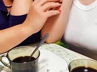 stepmom invites stepdaughter for intimate fun