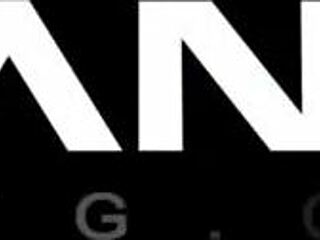 I lick her shaved pussy clit in group sex scene