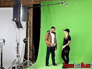 blonde hottie tugs and rides bbc in interracial dare