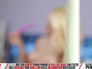 Secretly WATCHED as the horny bondage babe PLAYS with her HAIRY PUSSY!