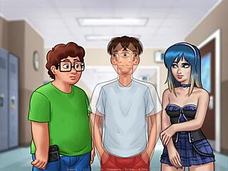 Kompletní hra - Summertime Saga část 32 s roztomilou prstěnkovou akcí