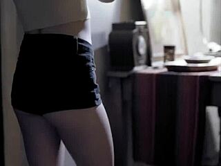 petite blonde teen on PHONE getting FUCKED from BEHIND in DOGGYSTYLE