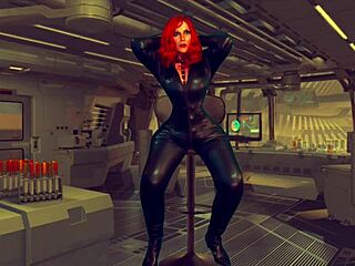 Black Widow Cosplay Milf Sucks Cock Deepthroat With Emotion