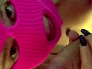 Does he love face fucking his blonde slut?