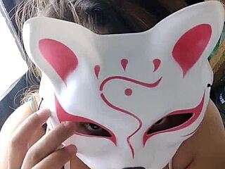 pov blowjob asmr with asian busty girlfriend sucking cock