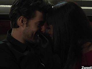 Hey, check this hot ebony Ana Foxxx getting pounded by a giant white cock every damn way!