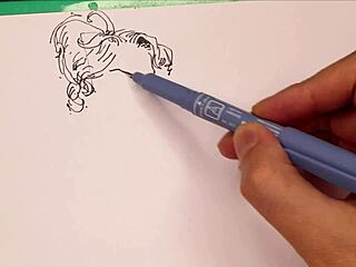 I’m, like, totally obsessed drawin’ sexy girls at work!