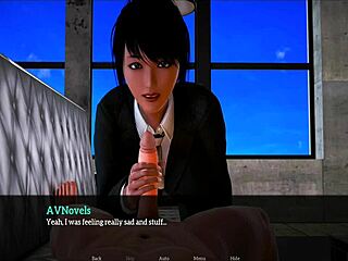 My new family rides cowgirl, sucks blowjob, and shows tits and ass