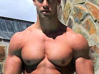 muscle studs going hard, damn, that ass!