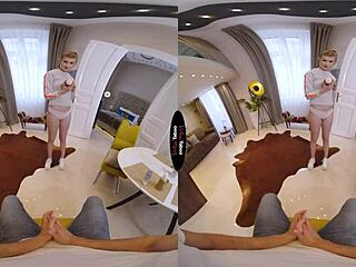 Virtual taboo stepbrother explores new toy