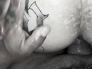 fan massages paty angel's big ass with toys