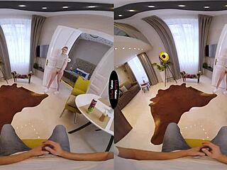 Virtual taboo stepbrother explores new toy