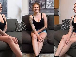 i can't resist, skye mae stripping off the pole to ride cock hard