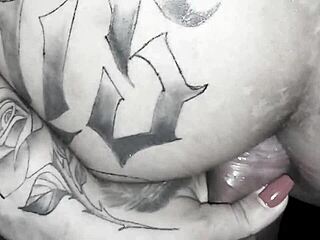 fan massages paty angel's big ass with toys