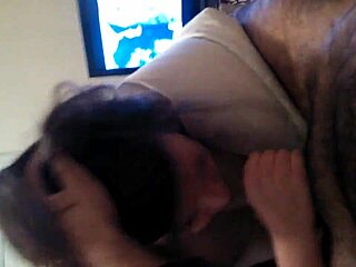 amateur brunette with big cock part 1