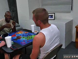 Wild gay sex in army movie with doctor and troops.