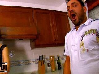 mature milf ass fucked in kitchen