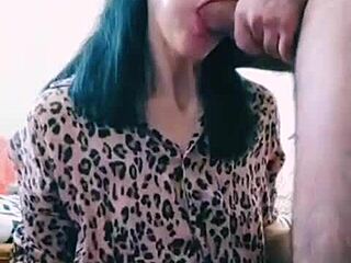 He enjoys the facial close-up on her face