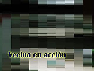 Listen to the neighbor moaning loudly in action