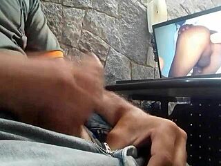 Soloboy masturbating intensely in session 34