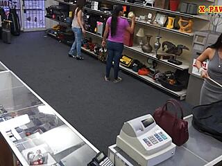 hot brunette babe drilled by pawn dude