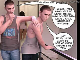 Busty mature with big ass cheats in 3D comic