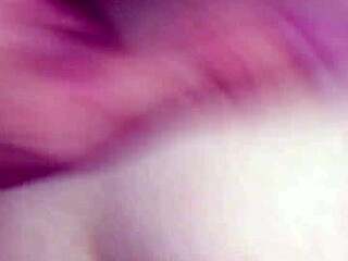 Blonde teen gags hard on huge cock for messy facial at home