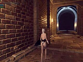 Let's play the knight girl and dungeons part 1 with asian shaved pussy