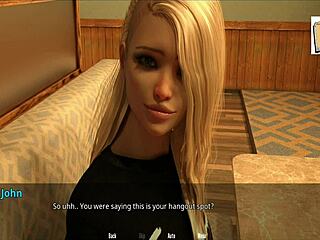 Anna Takes John's Cock While Working!