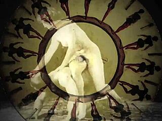 Vintage illustration showcases classic retro art style