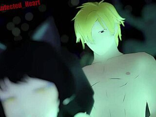 blake getting assfucked outside in wild hentai loop