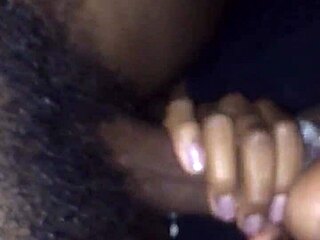 Black guy with monster cock gets intense blowjob