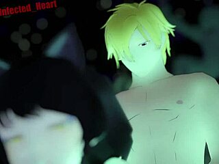 blake getting assfucked outside in wild hentai loop